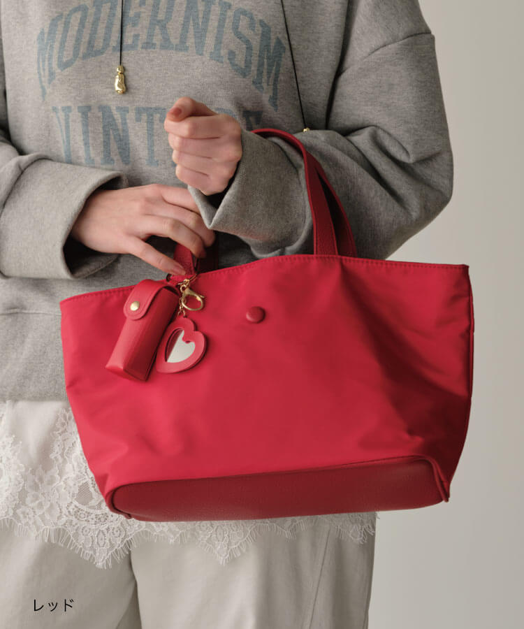 ナイロントートバッグ(リップケースチャーム付き)