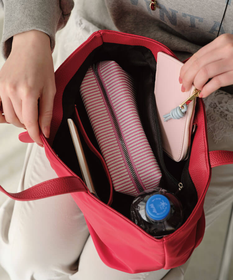 ナイロントートバッグ(リップケースチャーム付き)