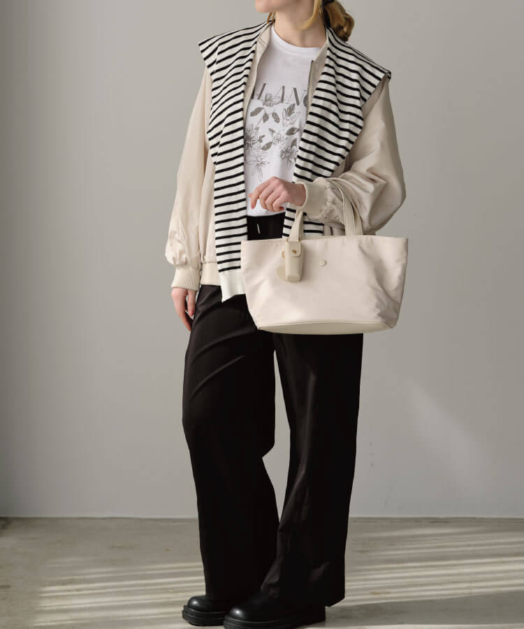 ナイロントートバッグ(リップケースチャーム付き)