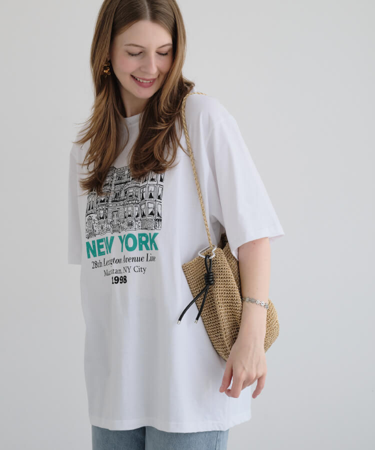 メッシュショルダーバッグ(カラフルノットストラップ付)