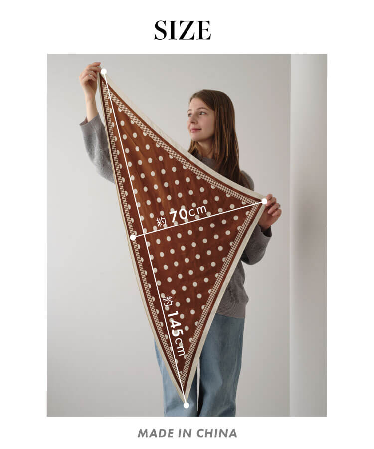 【ANOH】トライアングルスカーフ