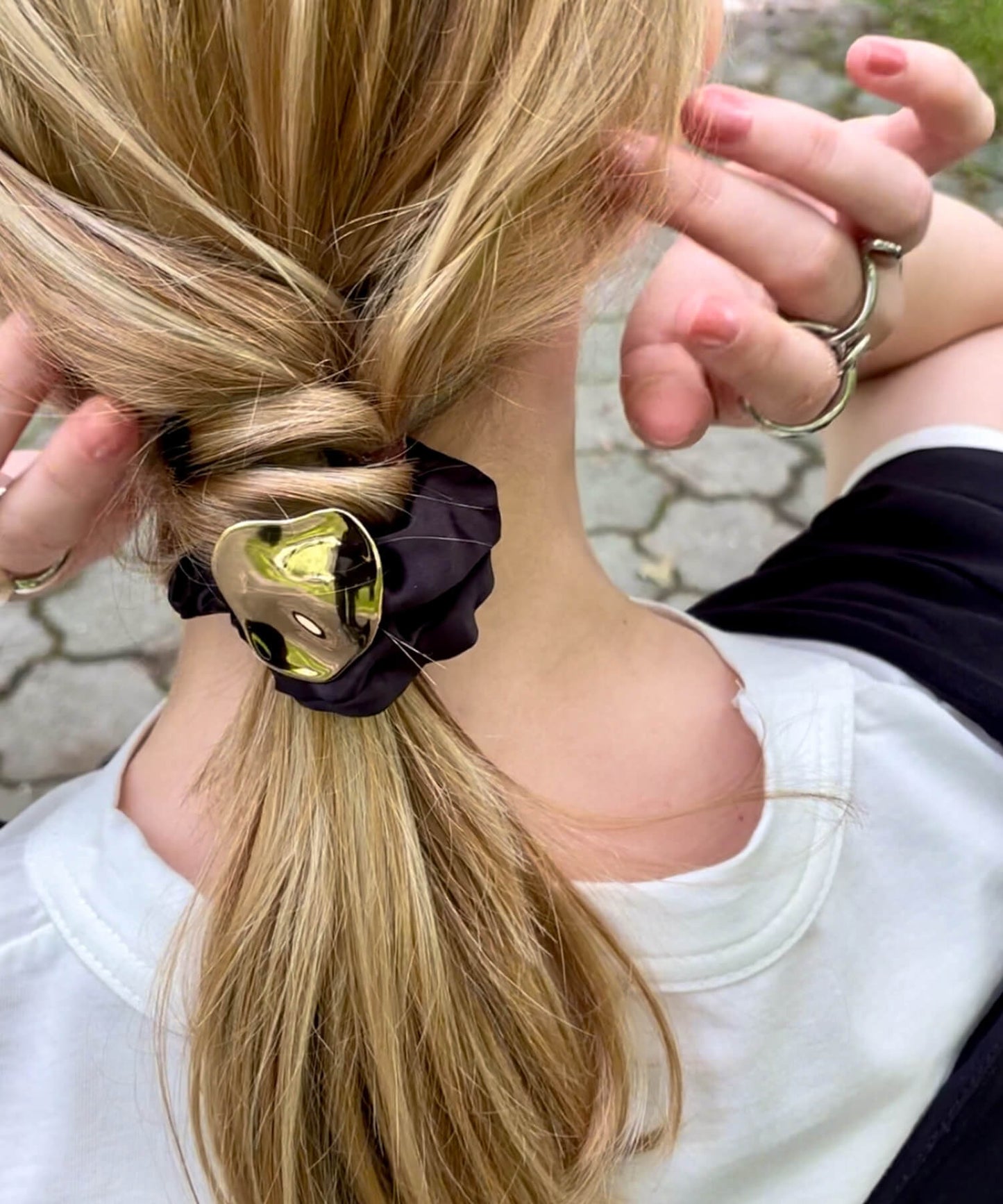 【ANOH】メタルヘアゴム