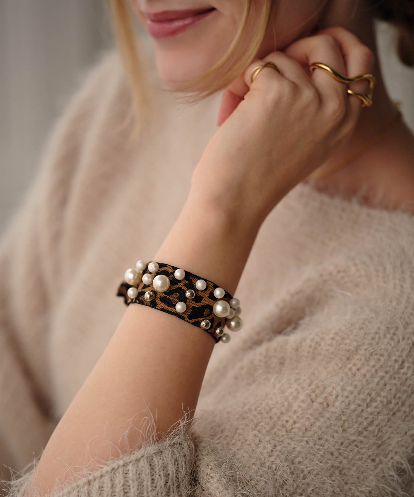 【ANOH】レオパードヘアゴム