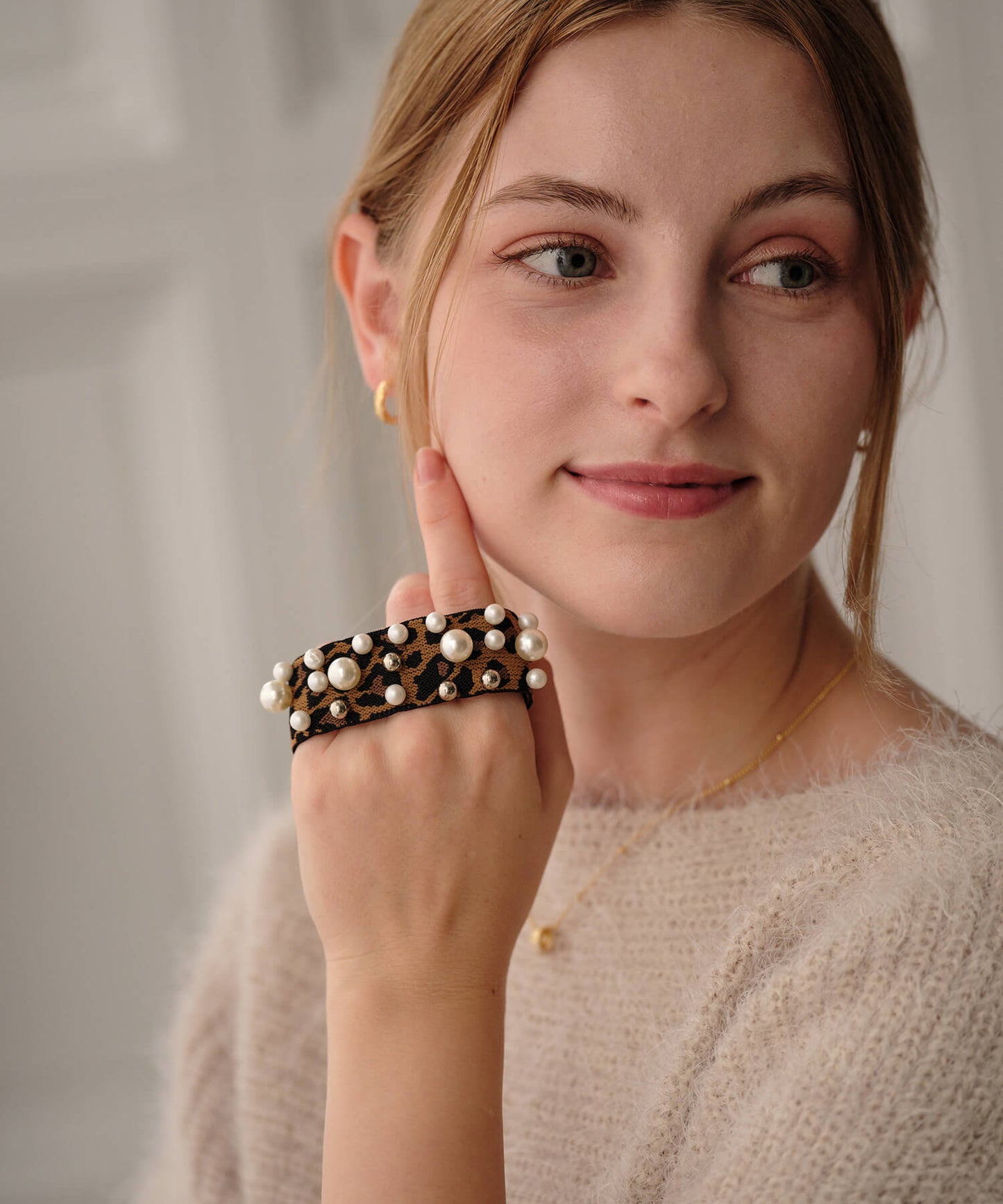 【ANOH】レオパードヘアゴム