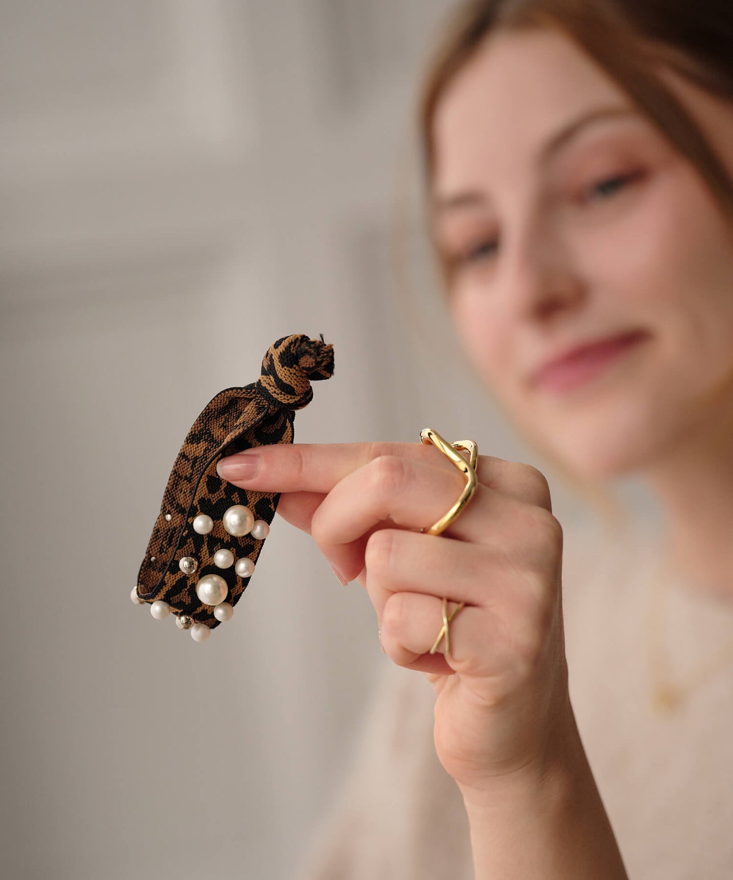 【ANOH】レオパードヘアゴム