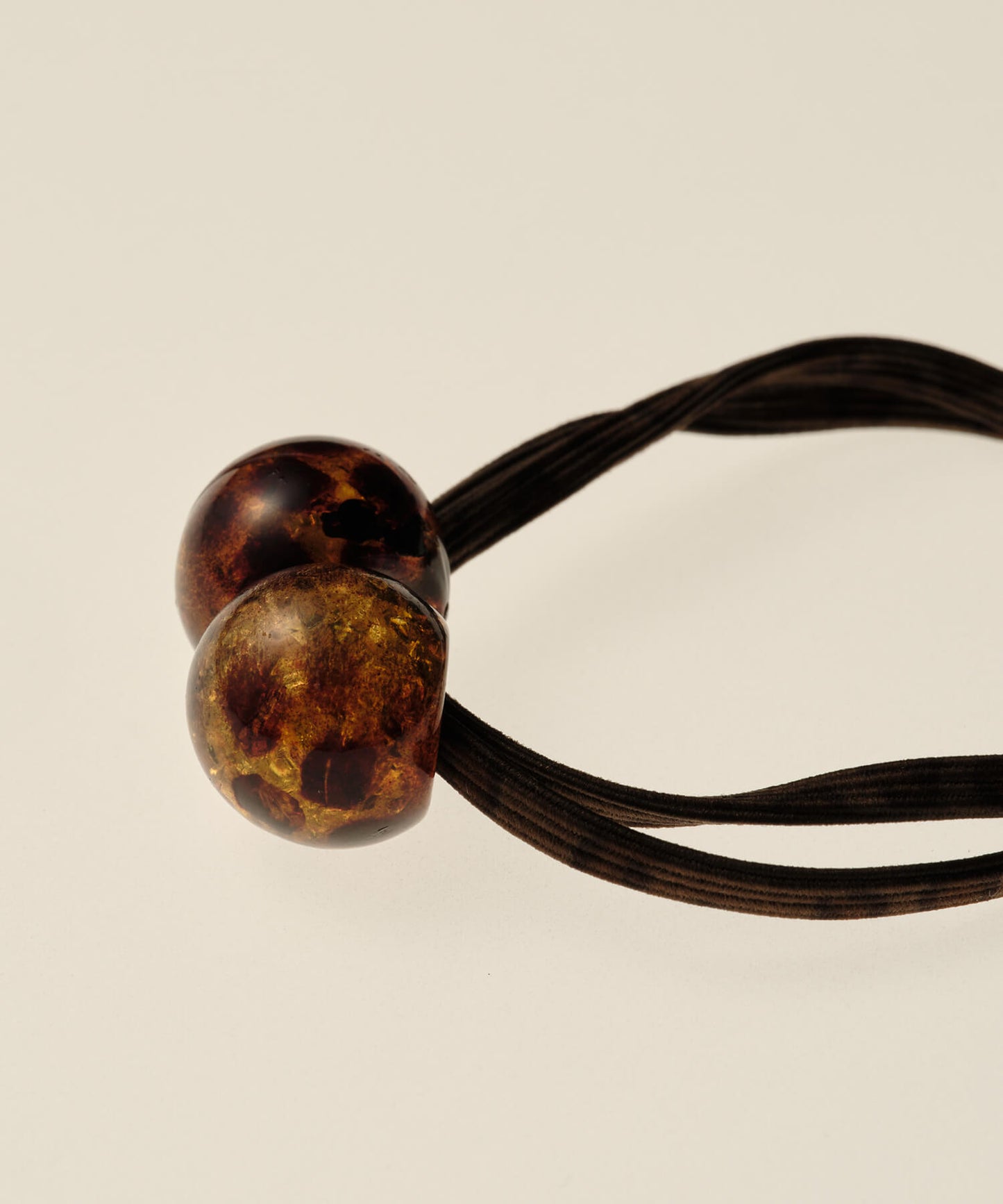 【ANOH】 レオパードボールヘアゴム