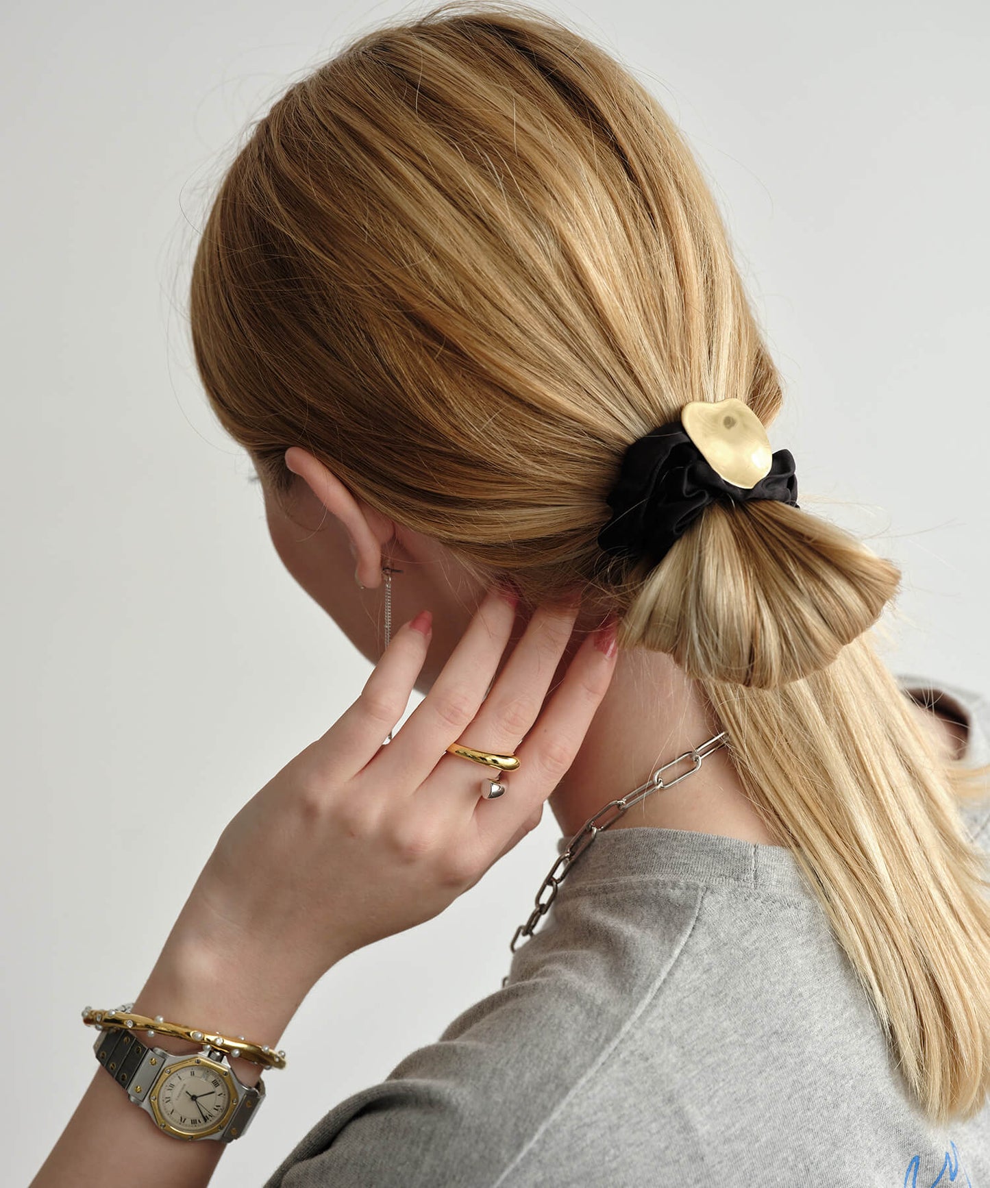 【ANOH】メタルヘアゴム