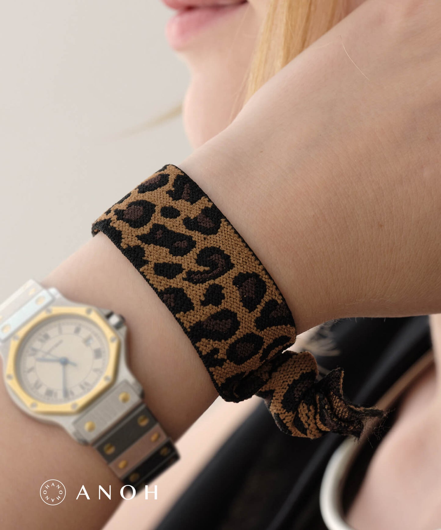 【ANOH】レオパードヘアゴム
