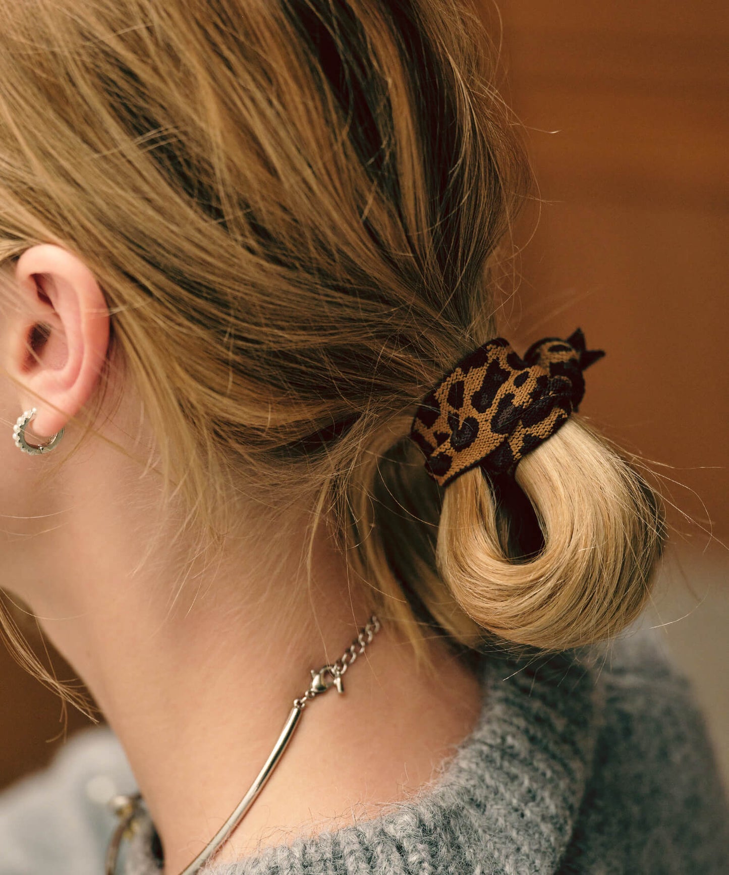 【ANOH】レオパードヘアゴム