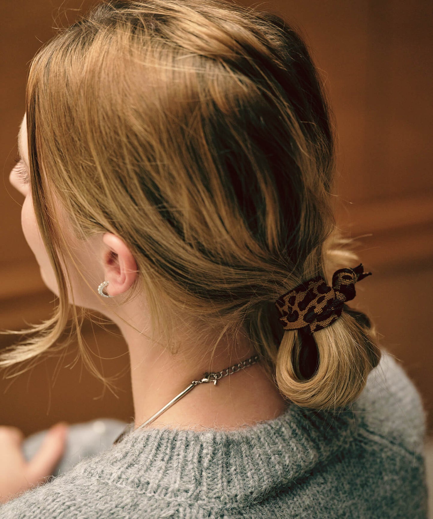 【ANOH】レオパードヘアゴム