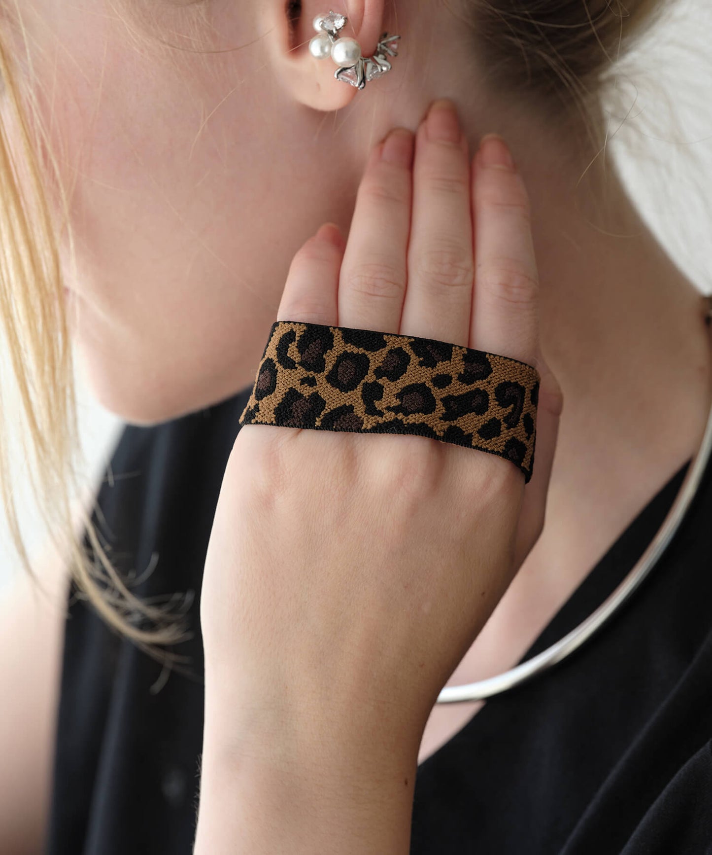 【ANOH】レオパードヘアゴム