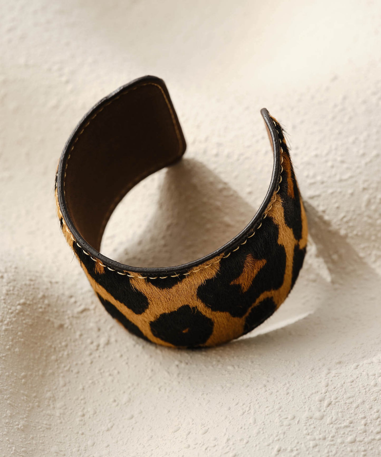 【ANOH】レオパードハラコバングル