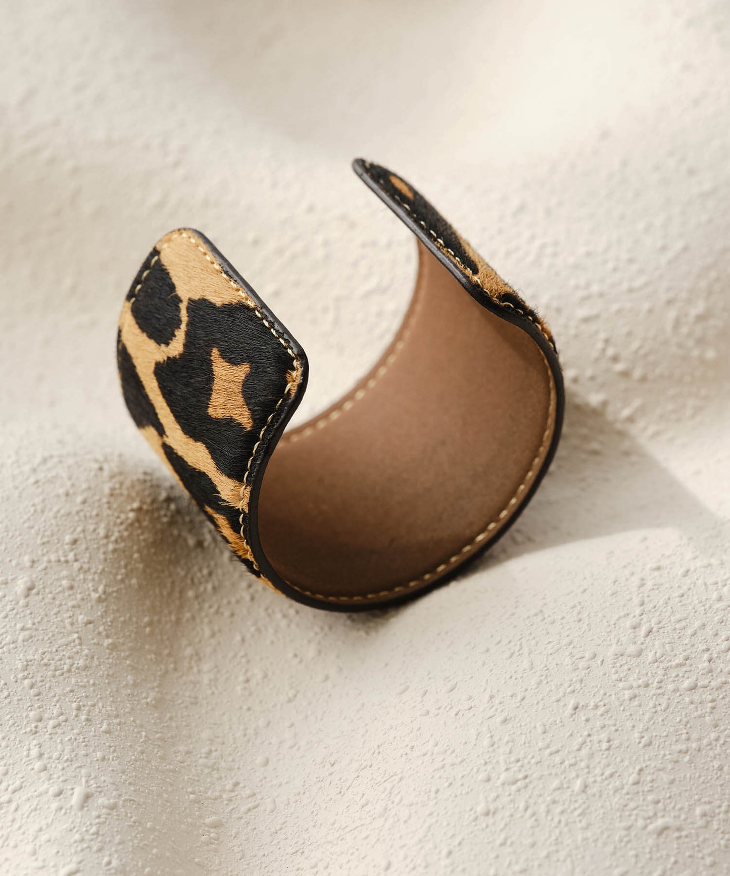 【ANOH】レオパードハラコバングル