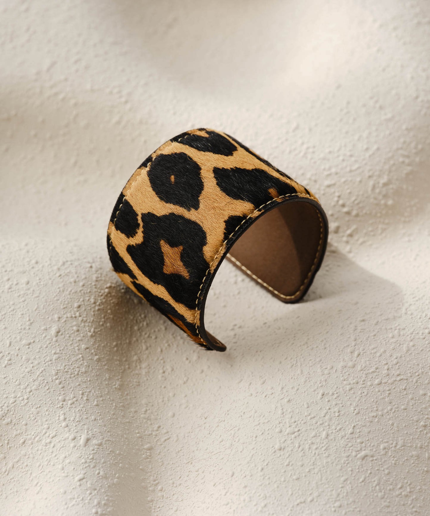 【ANOH】レオパードハラコバングル