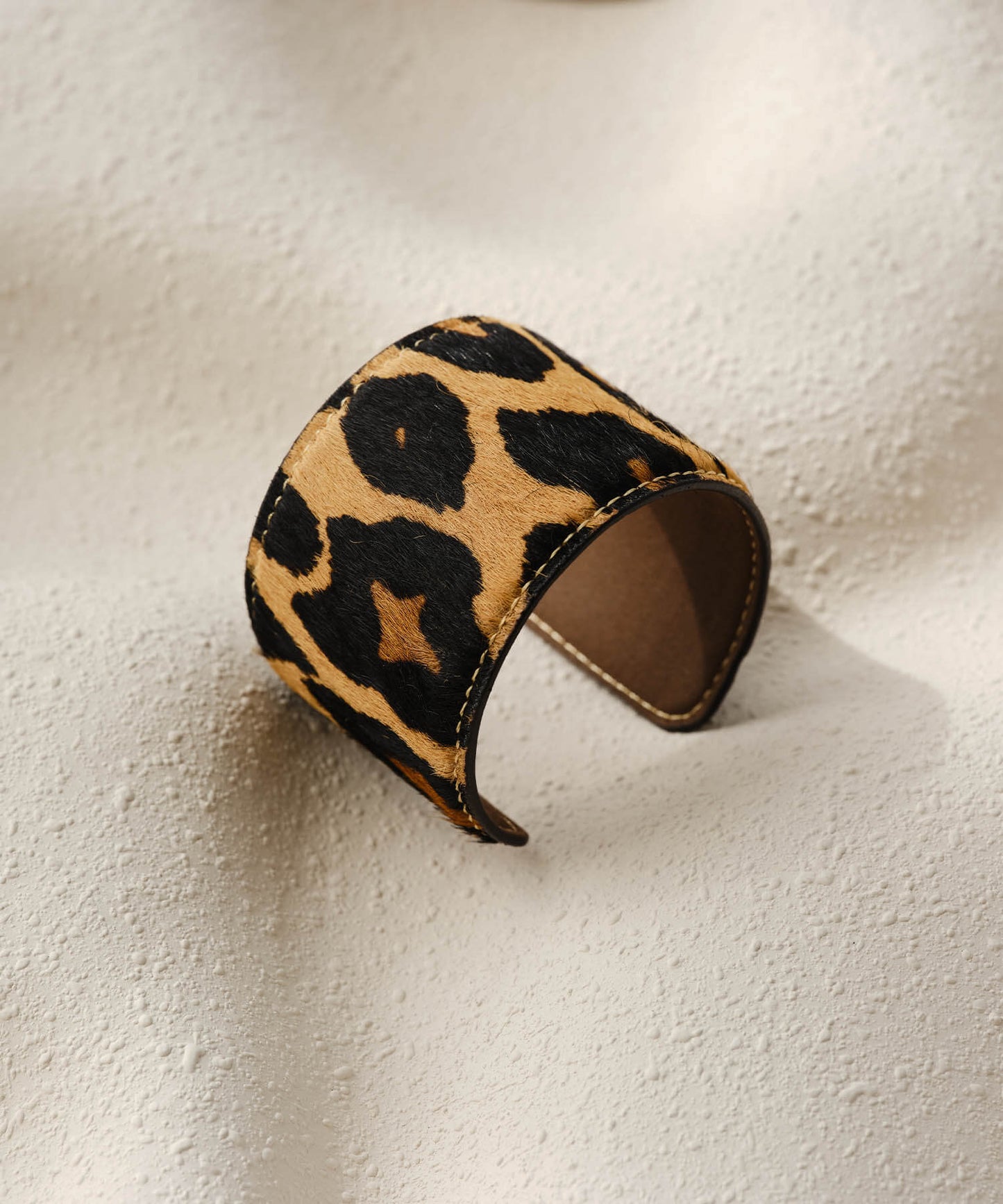 【ANOH】レオパードハラコバングル