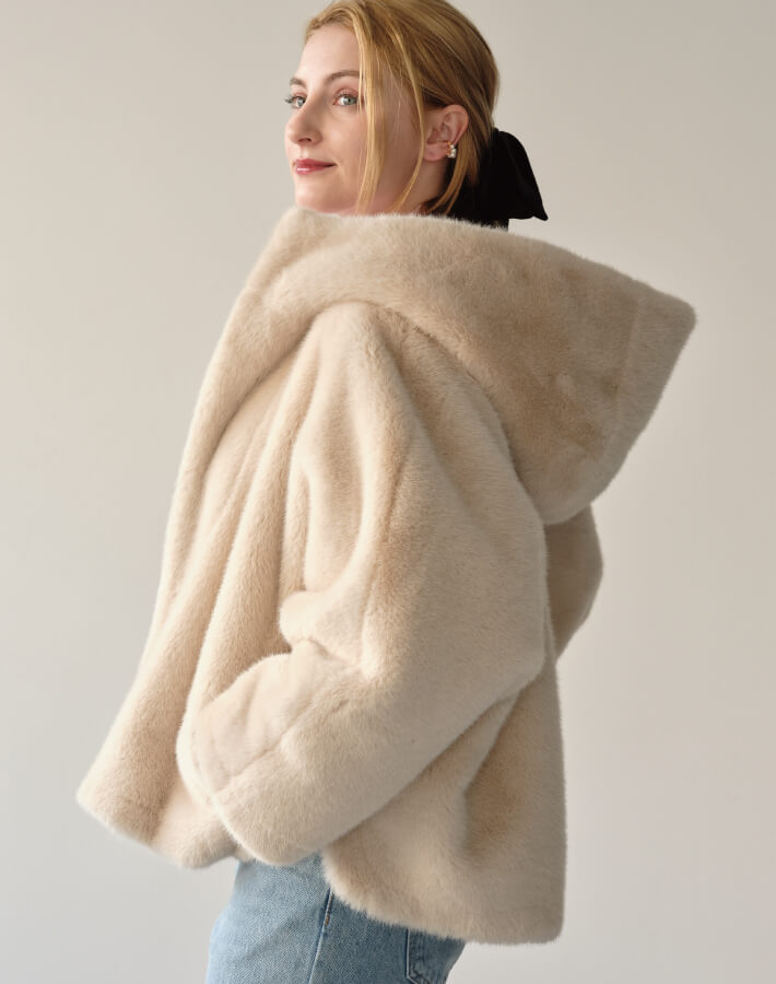 【MIA/ミア】ドルマンソフトファーフードJK