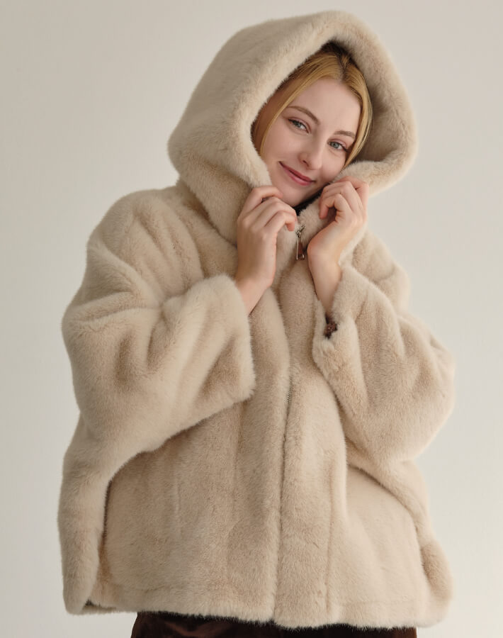 【MIA/ミア】ドルマンソフトファーフードJK