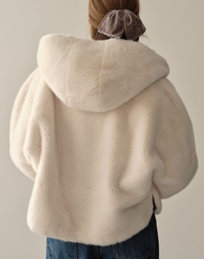 【MIA/ミア】ドルマンソフトファーフードJK