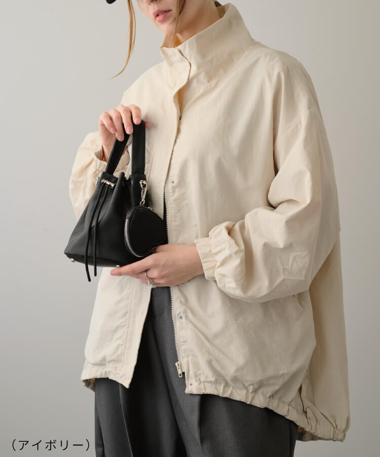 【MIA/ミア】スタンドカラーテイルライトアウター