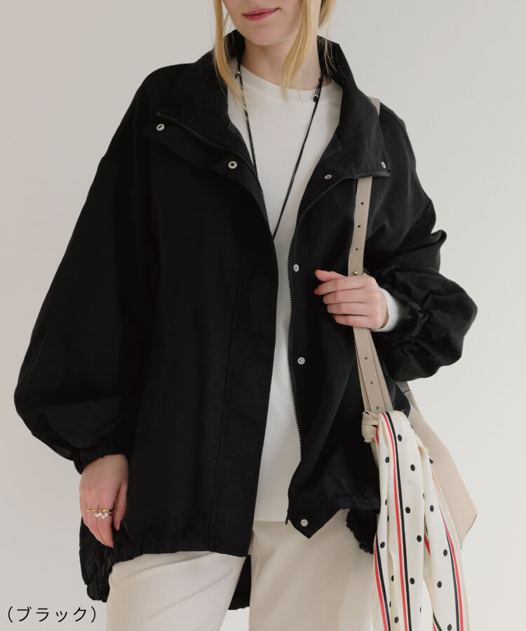 【MIA/ミア】スタンドカラーテイルライトアウター