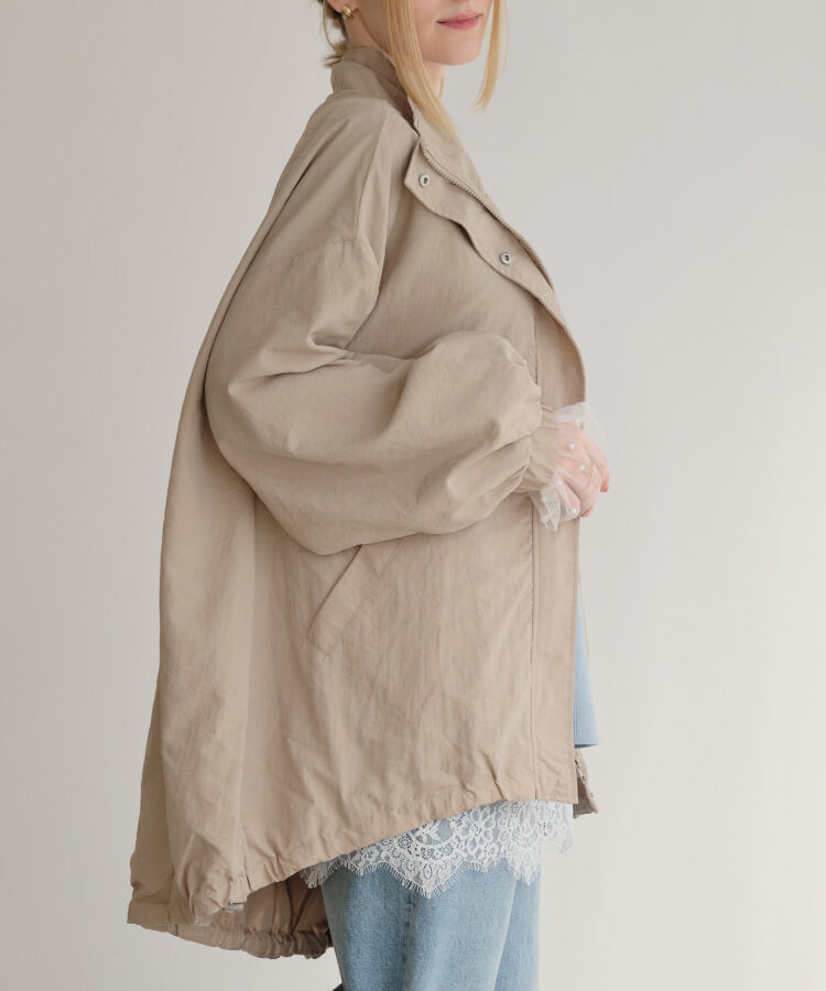 【MIA/ミア】スタンドカラーテイルライトアウター