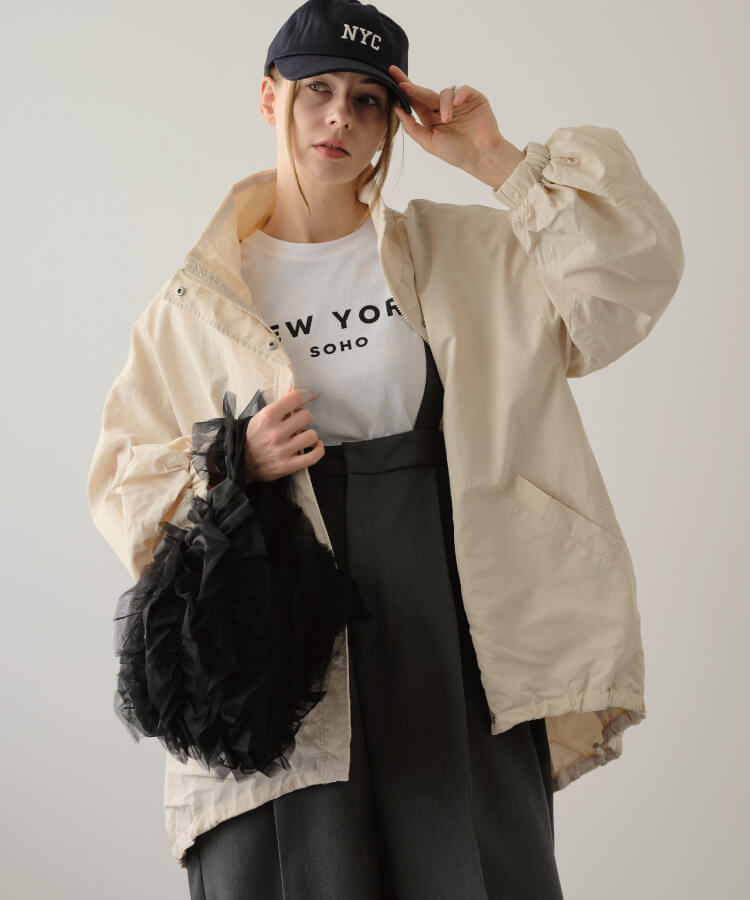 【MIA/ミア】スタンドカラーテイルライトアウター