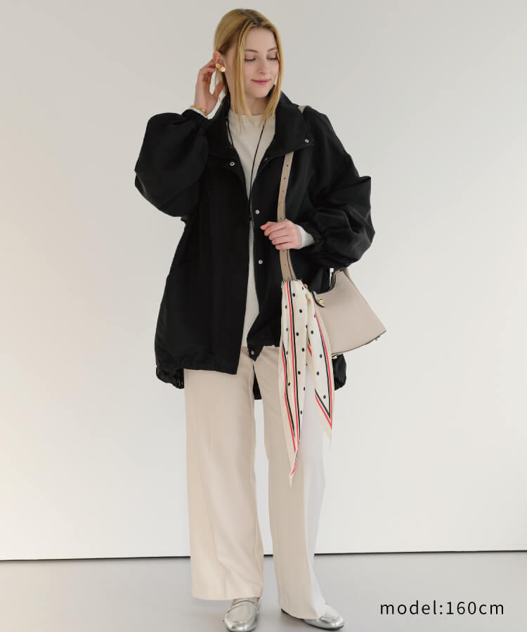 【MIA/ミア】スタンドカラーテイルライトアウター