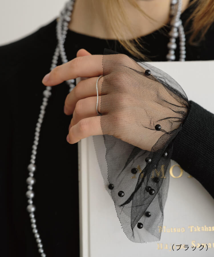 【MIA/ミア】レイヤードドットレースカフス