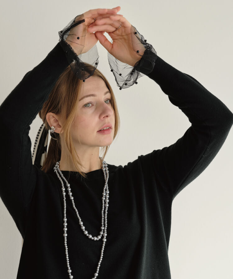 【MIA/ミア】レイヤードドットレースカフス