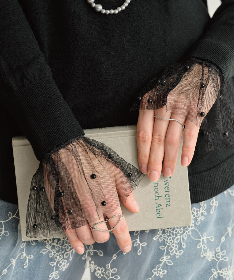 【MIA/ミア】レイヤードドットレースカフス