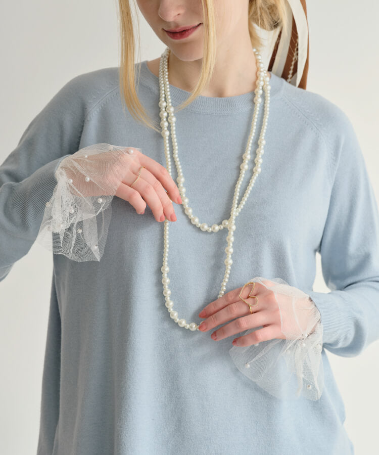 【MIA/ミア】レイヤードドットレースカフス