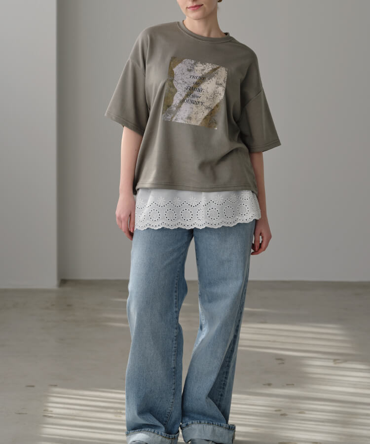 【MIA/ミア】レイヤードレーススカート