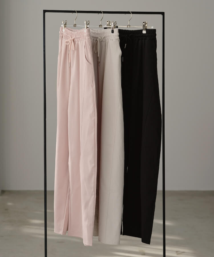 カーブシルエットパンツ