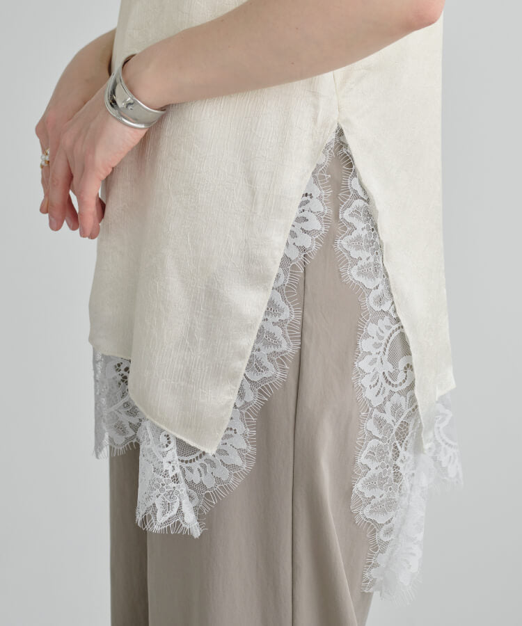 【MIA/ミア】サテンレースキャミ