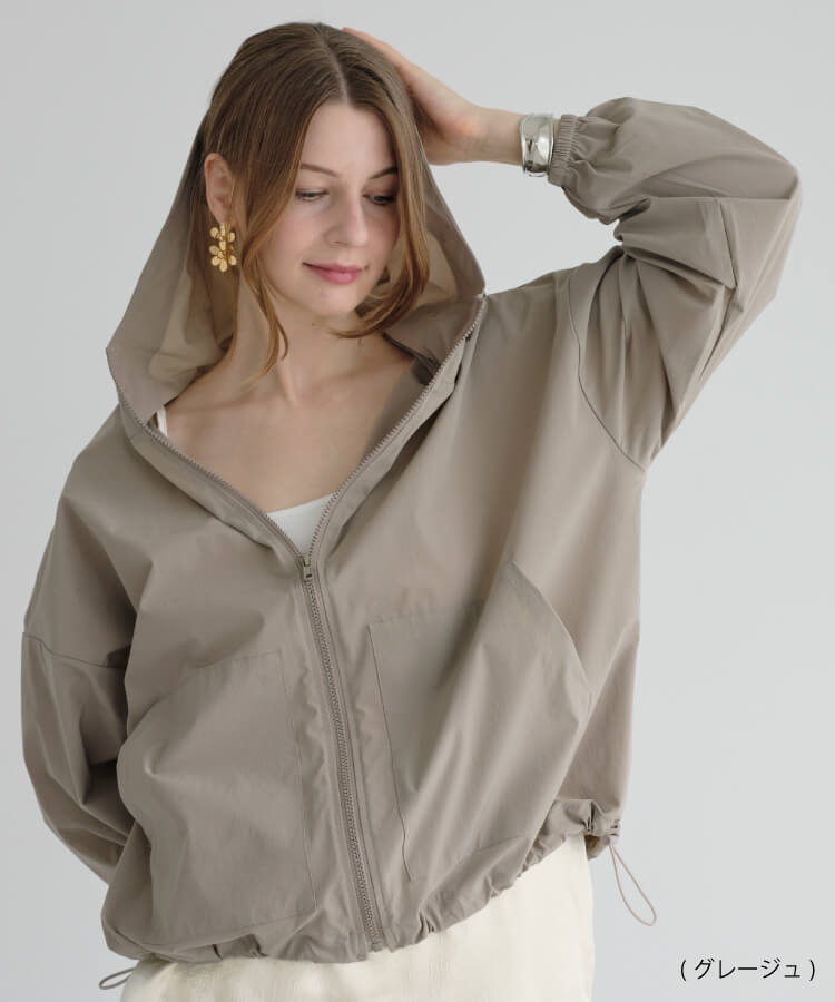【MIA/ミア】UVカットラッシュガードパーカー