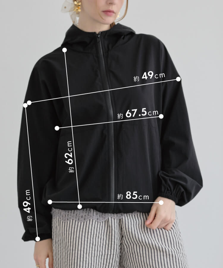 【MIA/ミア】UVカットラッシュガードパーカー