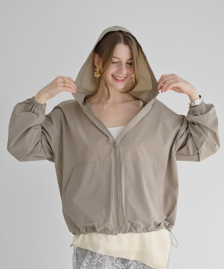 【MIA/ミア】UVカットラッシュガードパーカー