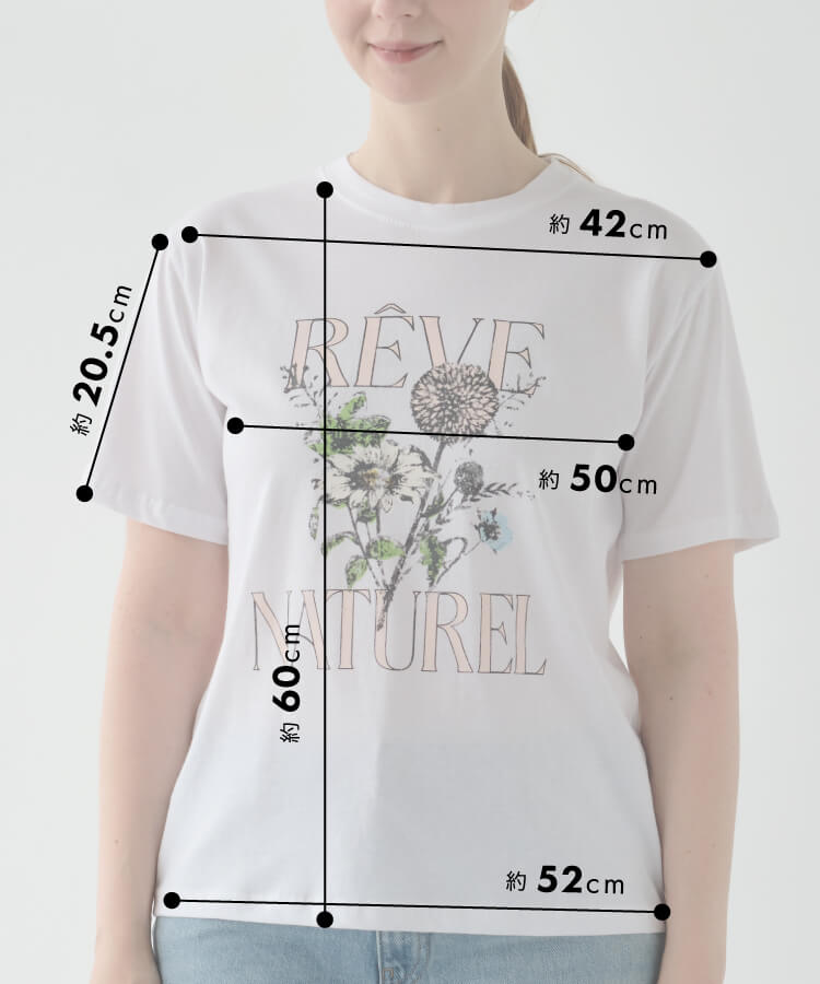 【30%OFF】【MIA/ミア】ブーケプリントTシャツ