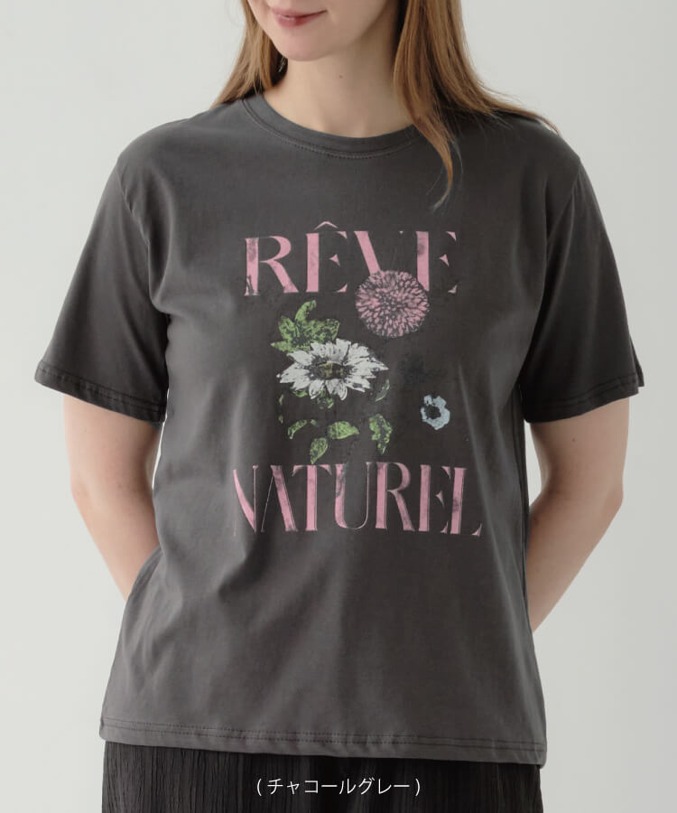 【30%OFF】【MIA/ミア】ブーケプリントTシャツ