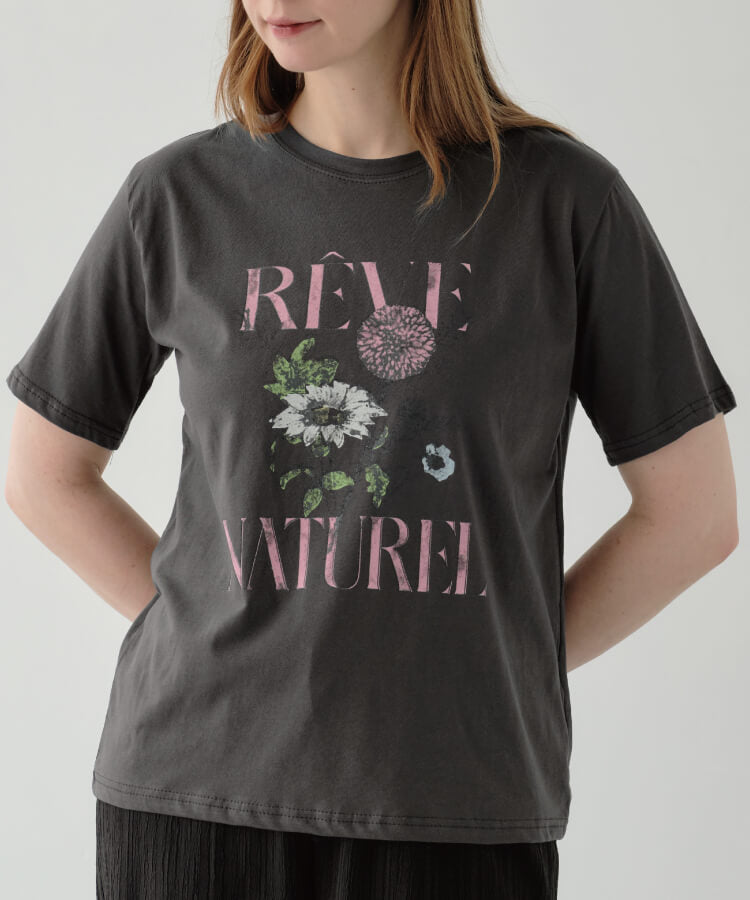 【30%OFF】【MIA/ミア】ブーケプリントTシャツ