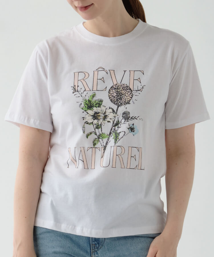 【30%OFF】【MIA/ミア】ブーケプリントTシャツ