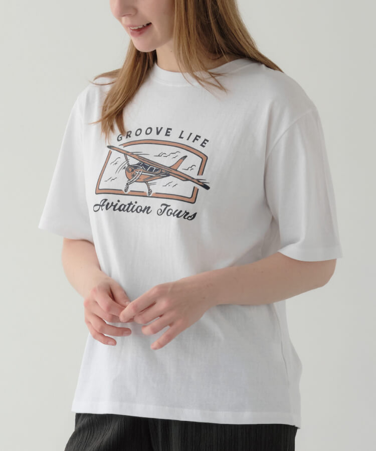 【30%OFF】【MIA/ミア】ヴィンテージ風プリントTシャツ