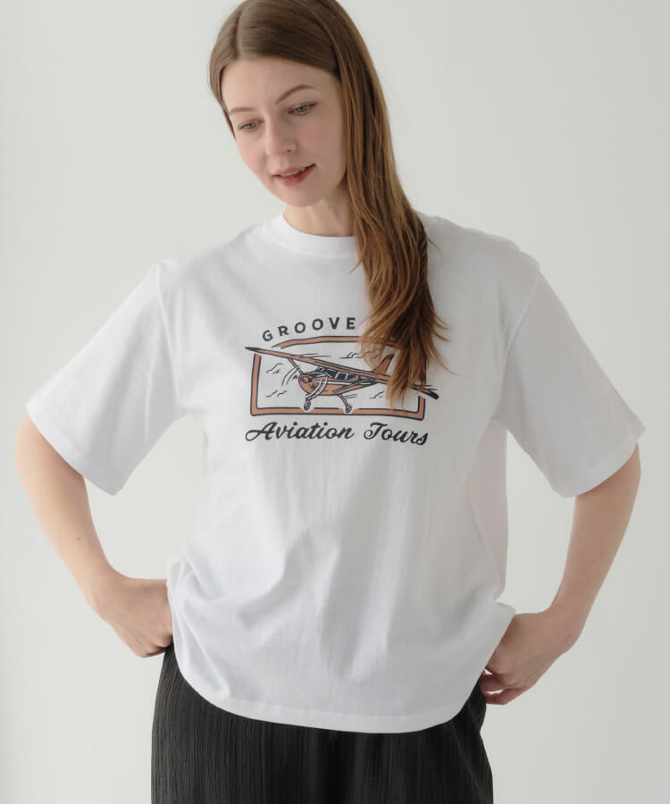 【30%OFF】【MIA/ミア】ヴィンテージ風プリントTシャツ