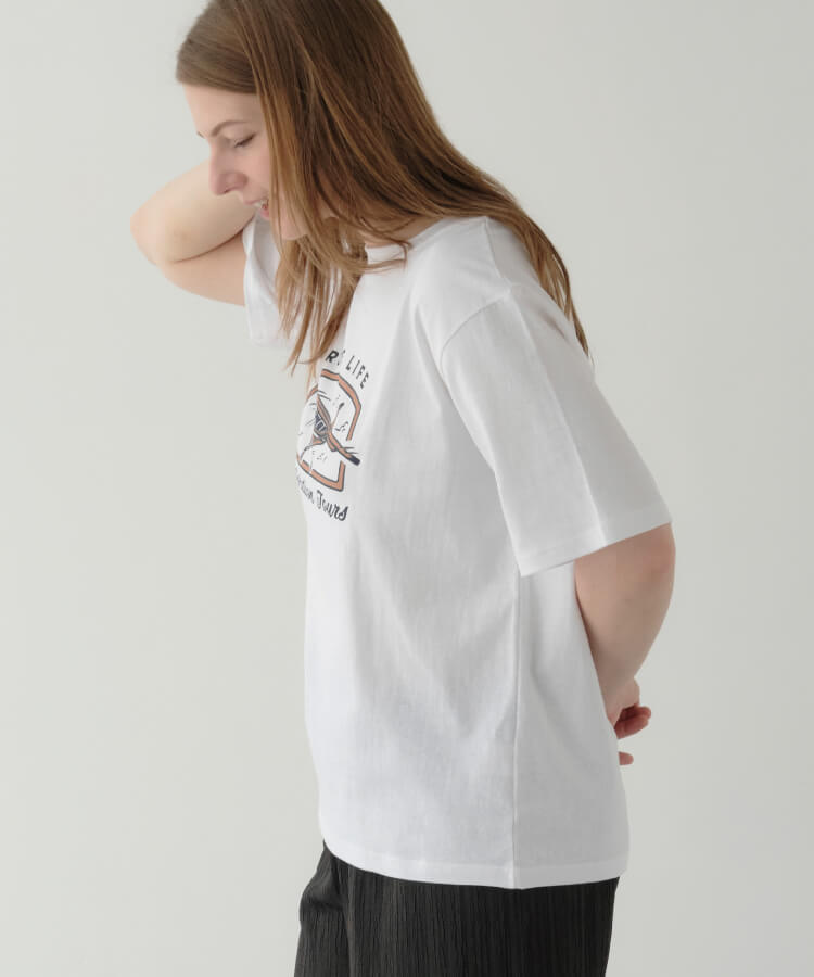 【30%OFF】【MIA/ミア】ヴィンテージ風プリントTシャツ